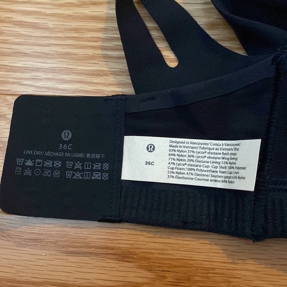 Lululemon Air Support Bra NEVER WORN Size 36C, Navy Blue - Picture 5 of 15